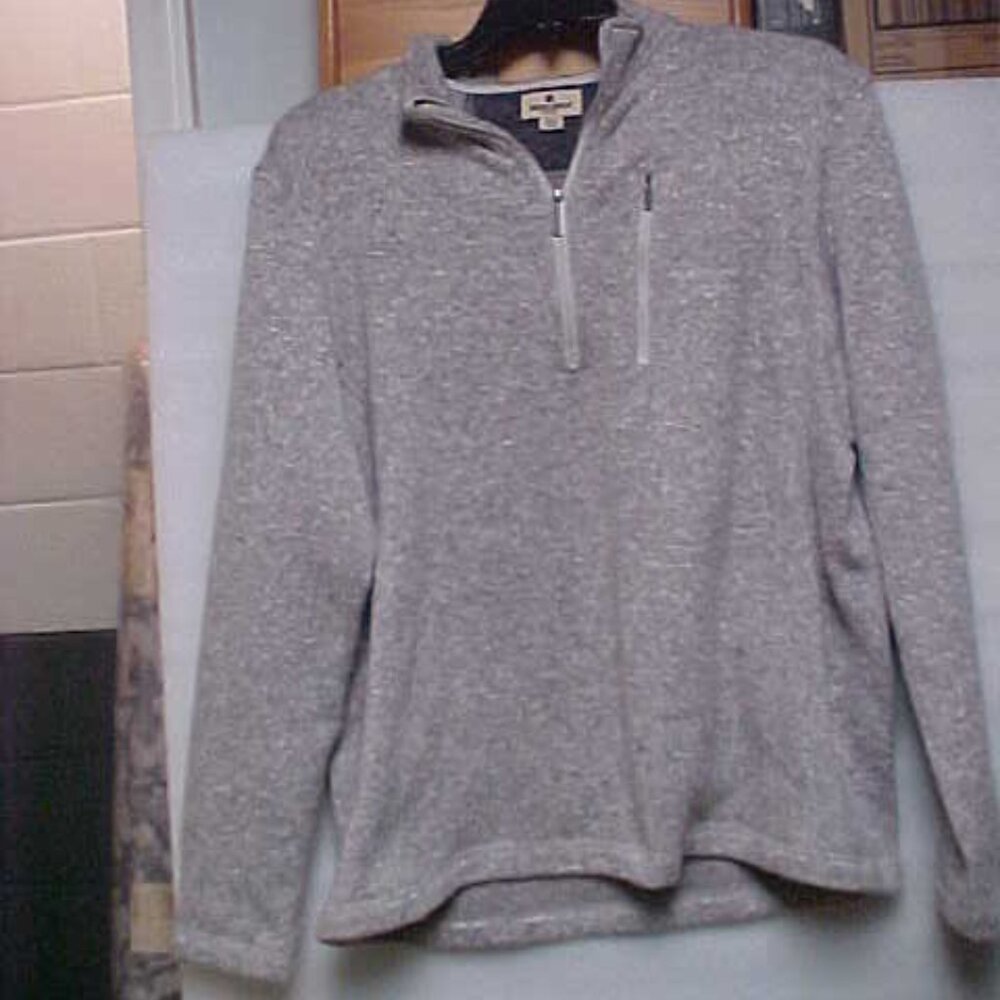 Woolrich  Long sleeve Mens Sweater Quarter Zip Front Zip Pocket xl